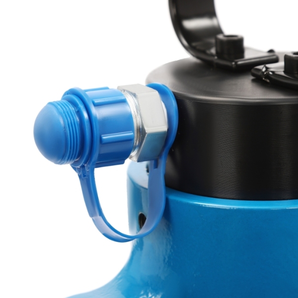 CH-60 hydraulische ponspers, ontwerp met enkele olieretour, 4 ponsmatrijzen, blauw