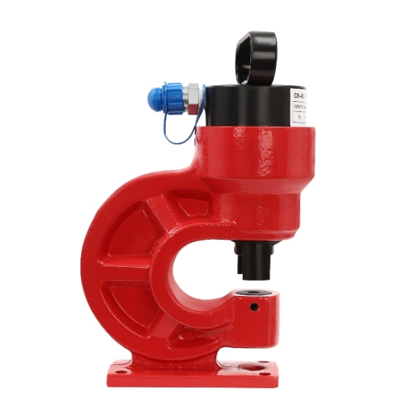CH-60 hydraulische ponspers, ontwerp met enkele olieretour, 4 matrijzen, rood