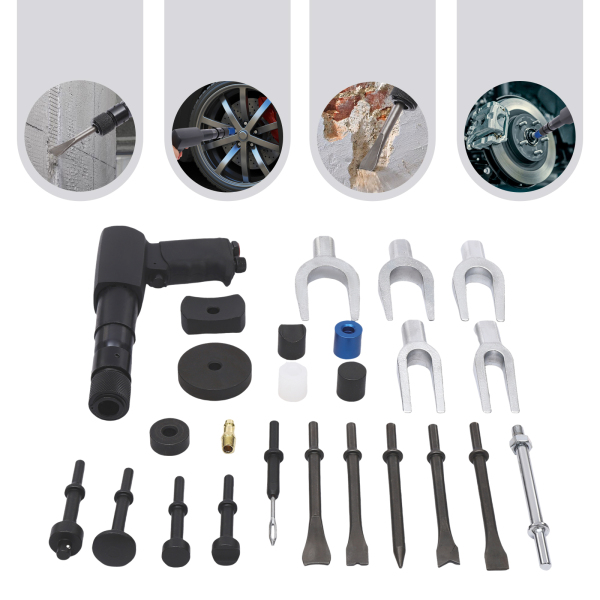 Luchthamerset, multifunctionele pneumatische hamerset, luchthamerset met beitel Luchthamerset, multifunctionele pneumatische hamerset, luchthamerset met beitel