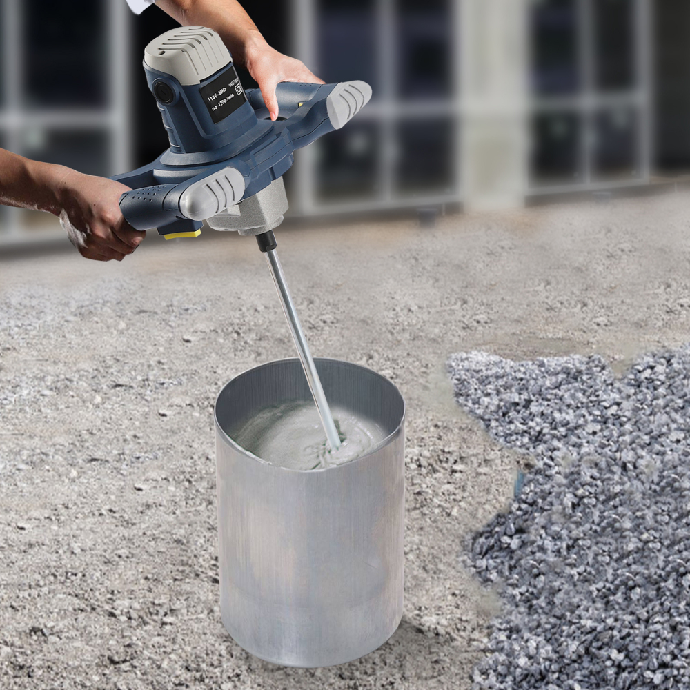 Mortelmixer voor gipsplaat, cement, verf, tegels, enz. Instelbare mengmachine met 6 snelheden