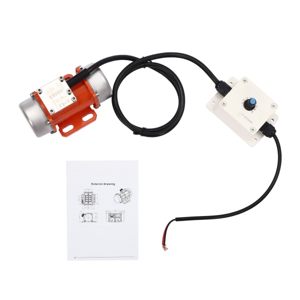 Trilmotor met snelheidsregelaar, elektrische trilmotor, trilmotor Trilmotor met snelheidsregelaar, elektrische trilmotor, trilmotor