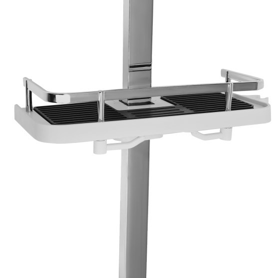 Home Douchesysteem met RVS thermostaat, zilveren douchekolom, verstelbare douchestang, veelzijdige doucheset 73-116 cm Home Douchesysteem met RVS thermostaat, zilveren douchekolom, verstelbare douchestang, veelzijdige doucheset 73-116 cm