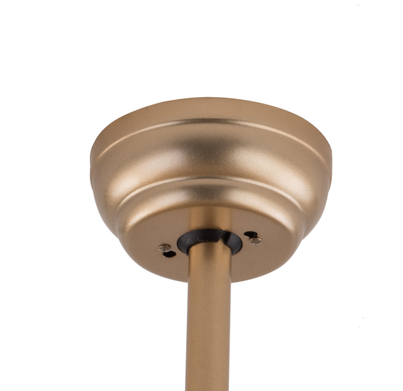 18,5 inch plafondventilator met afstandsbediening, licht, stil, rotan, 6 snelheden