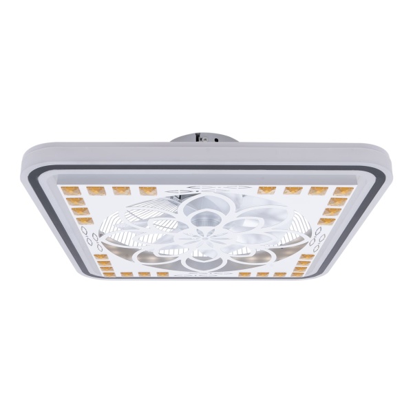 Moderne plafondventilator van acryl met licht - 3 niveaus - LED-ventilatorlamp met afstandsbediening