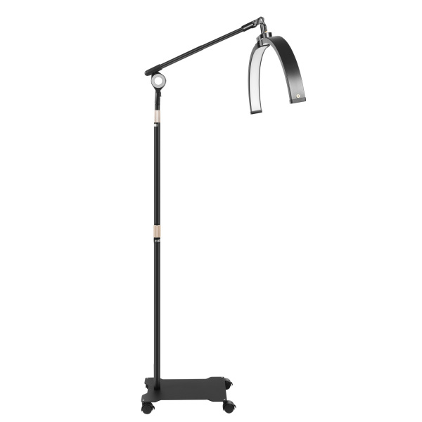 36W Zwart 25in Half Moon Light, Half Moon Lamp met Telefoonstandaard, Verstelbare Half Moon Light