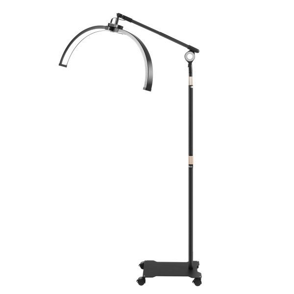 36W Zwart 25in Half Moon Light, Half Moon Lamp met Telefoonstandaard, Verstelbare Half Moon Light