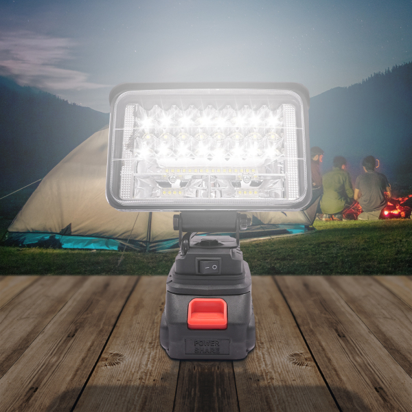 LED Werklamp, Draagbare LED Verlichting, Snoerloze LED Verlichting, Brandduur: Ongeveer 6 uur, 48W, Zwart LED Werklamp, Draagbare LED Verlichting, Snoerloze LED Verlichting, Brandduur: Ongeveer 6 uur, 48W, Zwart