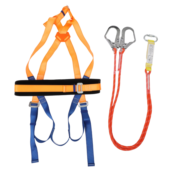5-punts full-body veiligheidsharnas, valbeveiligingsharnas, valbeveiligingsharnas met buffer