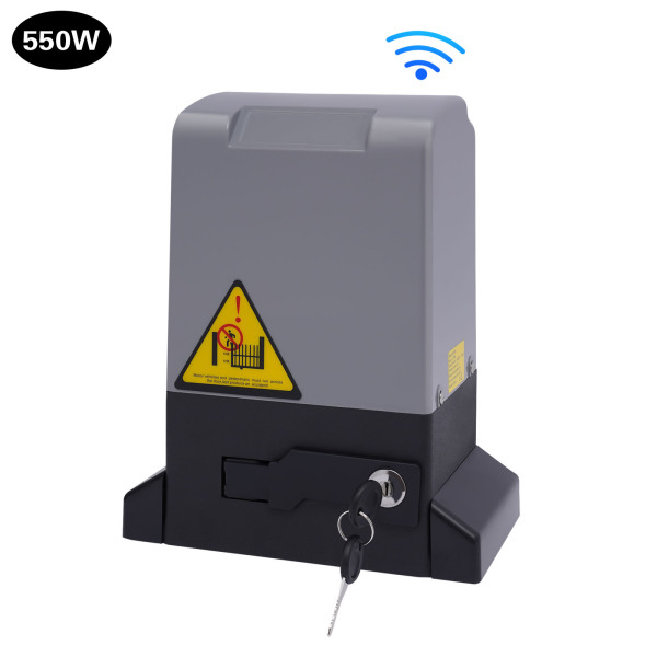 CNCEST 550W Elektrische Schuifpoort Opener Afstandsbediening 1200 Kg Combinatie Slot Aandrijving Garagedeur Schuifpoort Opener