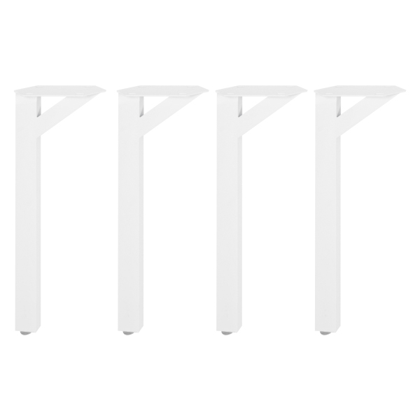 4 stuks Y-vormige moderne bureaupoten, tafelpoten, metalen tafelpoten voor salontafels - wit