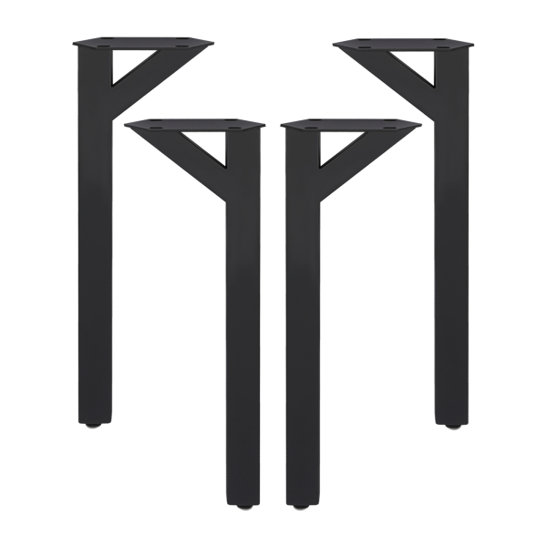4 stuks Y-vormige moderne bureaupoten, tafelpoten, metalen tafelpoten voor salontafels - zwart 4 stuks Y-vormige moderne bureaupoten, tafelpoten, metalen tafelpoten voor salontafels - zwart