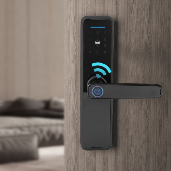 Vingerafdrukdeurslot, slimme deurklink, biometrisch deurslot Vingerafdrukdeurslot, slimme deurklink, biometrisch deurslot
