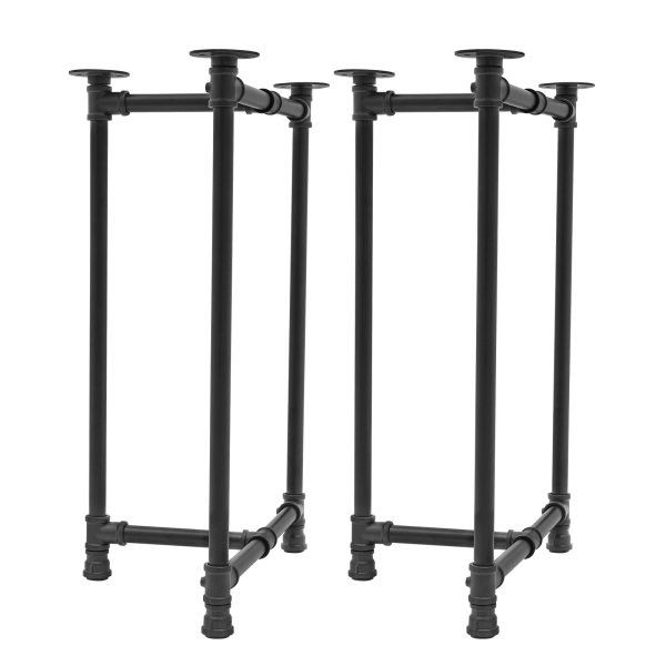 Tafelpoten Metalen bureaupoten 28-inch tafelpoten Set van 2 Zwart 29*55*71cm Geschikt voor eettafels Computerbureaus Bureaus Studeertafels
