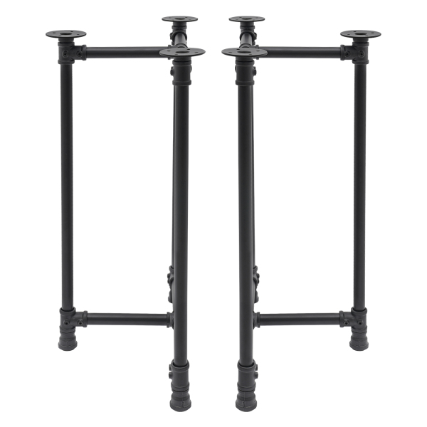 Tafelpoten Metalen bureaupoten 28-inch tafelpoten Set van 2 Zwart 29*55*71cm Geschikt voor eettafels Computerbureaus Bureaus Studeertafels