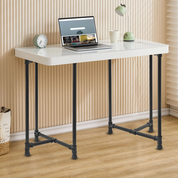 Tafelpoten Metalen bureaupoten 28-inch tafelpoten Set van 2 Zwart 29*55*71cm Geschikt voor eettafels Computerbureaus Bureaus Studeertafels