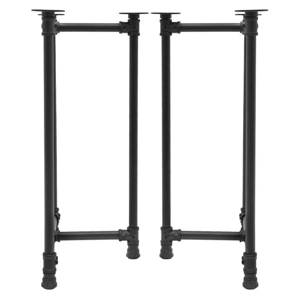 Tafelpoten Metalen bureaupoten 28-inch tafelpoten Set van 2 Zwart 29*55*71cm Geschikt voor eettafels Computerbureaus Bureaus Studeertafels