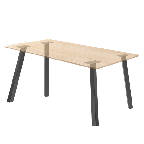 4 stuks tafelpoten, meubelpoten voor bureaus en eettafels, meubelpoten in huizen, cafés, pubs, snackbars - zwart 4 stuks tafelpoten, meubelpoten voor bureaus en eettafels, meubelpoten in huizen, cafés, pubs, snackbars - zwart