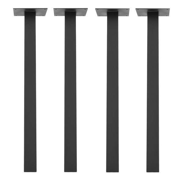 4 stuks tafelpoten, meubelpoten voor bureaus en eettafels, meubelpoten in huizen, cafés, pubs, snackbars - zwart