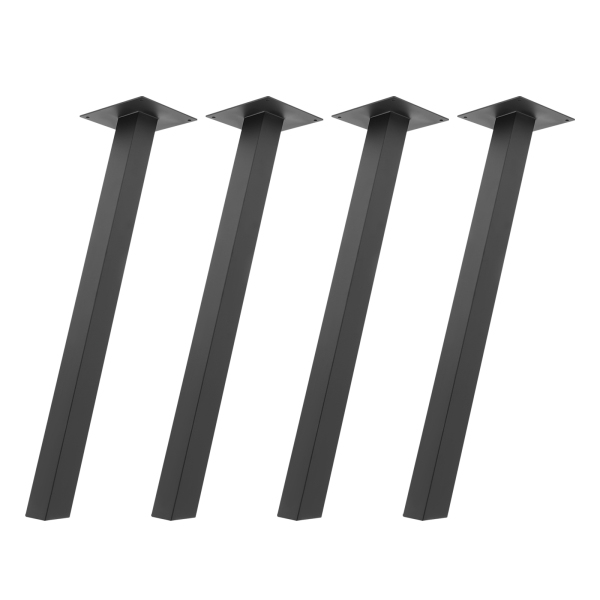 4 stuks tafelpoten, meubelpoten voor bureaus en eettafels, meubelpoten in huizen, cafés, pubs, snackbars - zwart