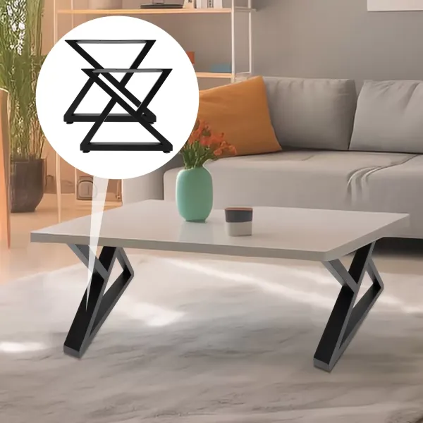 2 stuks meubelpoten industriële rustieke vierkante buis tafelpoten voor doe-het-zelf bankpoten 40 cm (zwart)