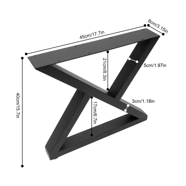 2 stuks meubelpoten industriële rustieke vierkante buis tafelpoten voor doe-het-zelf bankpoten 40 cm (zwart) 2 stuks meubelpoten industriële rustieke vierkante buis tafelpoten voor doe-het-zelf bankpoten 40 cm (zwart)