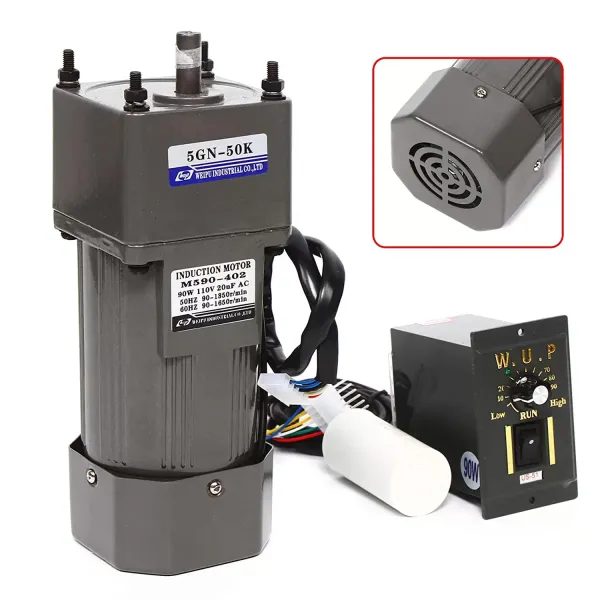 AC 220V 90W reductiemotor met rotatiesnelheidsregelaar asynchrone motor