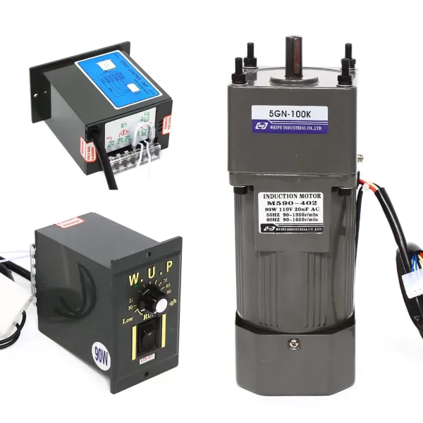 AC 220V 90W reductiemotor met rotatiesnelheidsregelaar asynchrone motor
