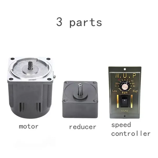 AC 220V 90W reductiemotor met rotatiesnelheidsregelaar asynchrone motor