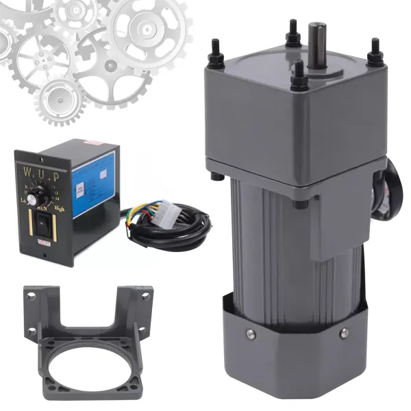 Snelheid Motor Snelheidsreductiemiddel Vertraging AC-omkeerbare motor met snelheidsregelaar en beugel 90W 20K