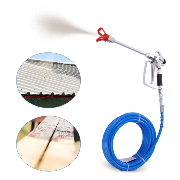 Airless verfspuitpistool en slangenset met 9,84 inch verlengstuk, inclusief 3300 PSI tipbeschermer
