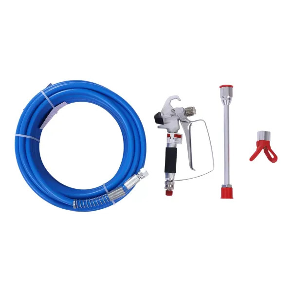 Airless verfspuitpistool en slangenset met 9,84 inch verlengstuk, inclusief 3300 PSI tipbeschermer