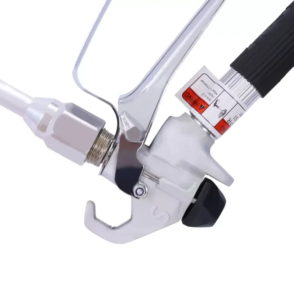 Airless verfspuitpistool en slangenset met 9,84 inch verlengstuk, inclusief 3300 PSI tipbeschermer Airless verfspuitpistool en slangenset met 9,84 inch verlengstuk, inclusief 3300 PSI tipbeschermer