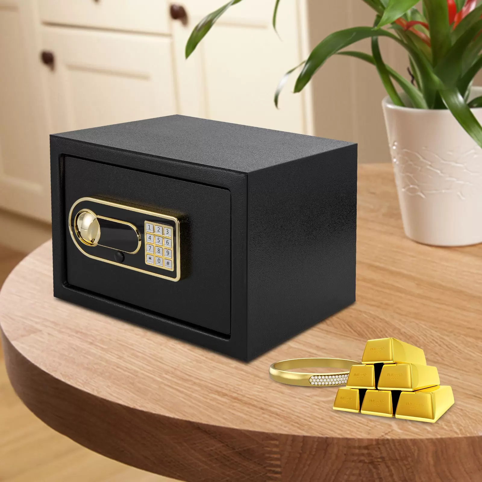 25EB digitale wachtwoordkluis met noodsleutels voor Locker Home Office