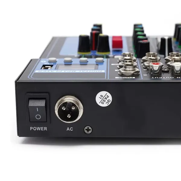 Bluetooth Audio Mixer 7 Kanaals USB DJ Sound 48V Phantom Mixing Console voor Gitaristen, Zangers of Producenten Bluetooth Audio Mixer 7 Kanaals USB DJ Sound 48V Phantom Mixing Console voor Gitaristen, Zangers of Producenten