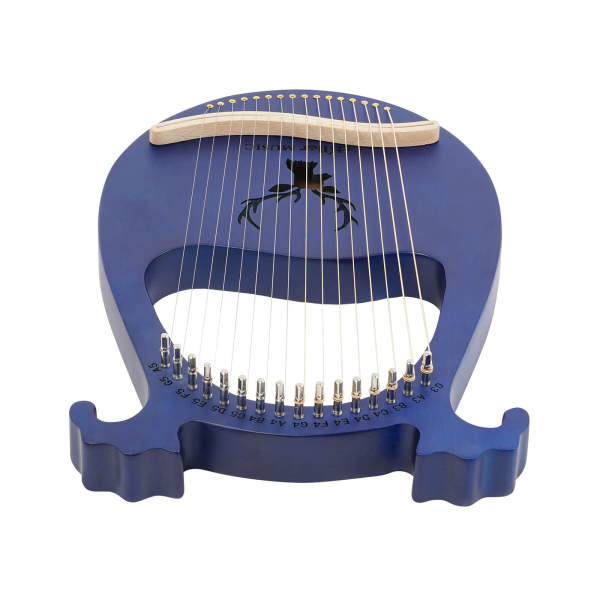 Lierharp - Mahonie stemsleutel - 16 snaren - Vintage stijl - Mahoniehout - Cadeau - Stemsleutel - Snaren