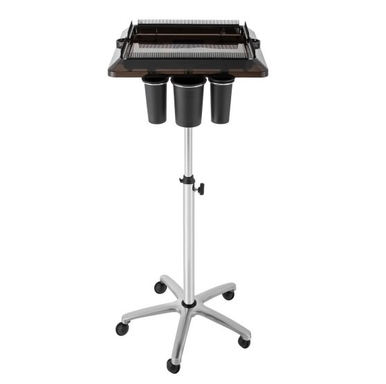 Kapperswagen met hoogteverstelling, mobiel en praktisch, kappersbak voor uitrustingsstukken
