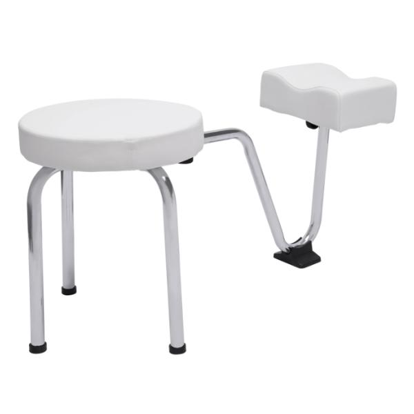 Voetverzorgingsstoel, verstelbare pedicurekruk, schoonheidssalon SPA tattoo stoel, PVC, wit