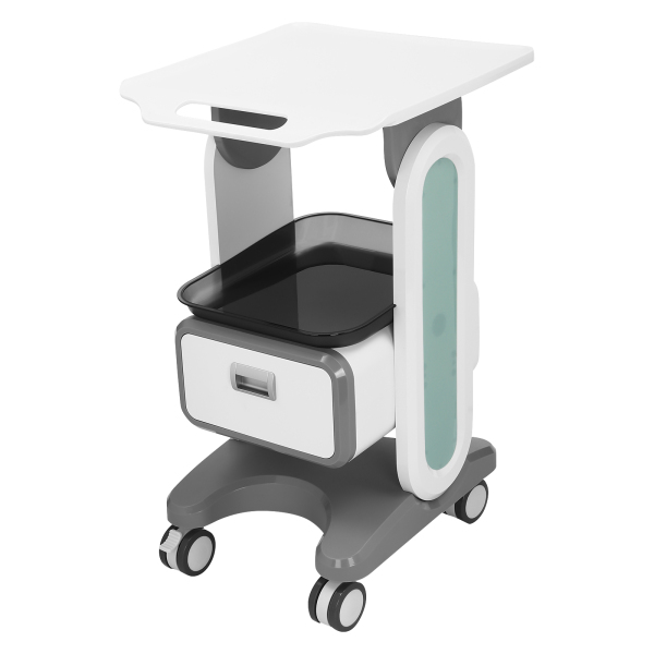 Medische kar met wielen, mobiele cosmetische instrumentenwagen, rollende gereedschapswagen 14,17 * 17,32 inch Medische kar met wielen, mobiele cosmetische instrumentenwagen, rollende gereedschapswagen 14,17 * 17,32 inch