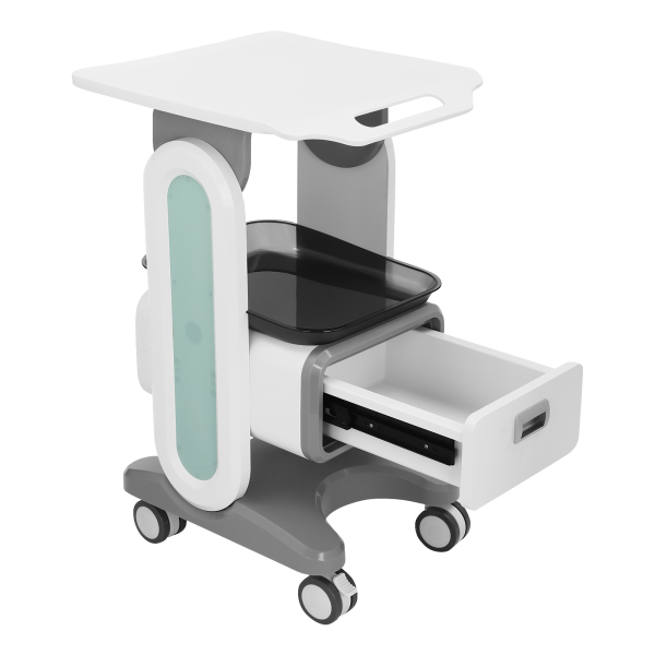 Medische kar met wielen, mobiele cosmetische instrumentenwagen, rollende gereedschapswagen 14,17 * 17,32 inch Medische kar met wielen, mobiele cosmetische instrumentenwagen, rollende gereedschapswagen 14,17 * 17,32 inch
