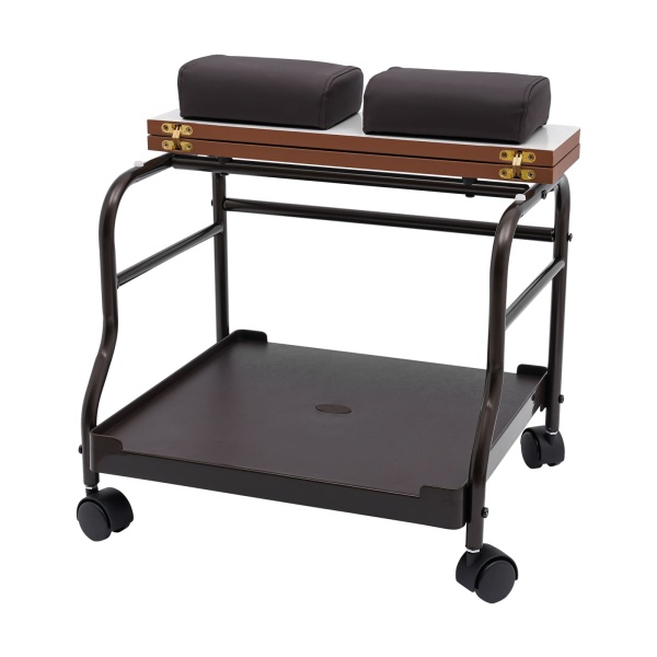 Draagbare schoonheidssalon nagel- of voetbad spa-wagen, massagetafel salonbenodigdheden, voetsteunrek