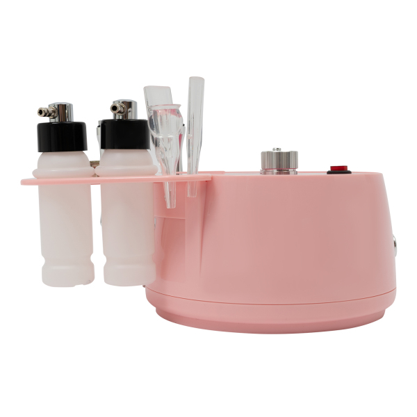 9,84*7,68*4,33in 3-in-1 Diamond Microdermabrasion Machine voor schoonheidssalons, gezondheidscentra, salons of thuisgebruik, roze
