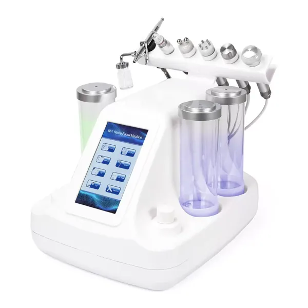 6 in 1 waterstofzuurstof schoonheidsmachine Hydrafacial-apparaat Hydro-microdermabrasie-reinigingsapparaat