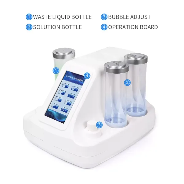6 in 1 waterstofzuurstof schoonheidsmachine Hydrafacial-apparaat Hydro-microdermabrasie-reinigingsapparaat
