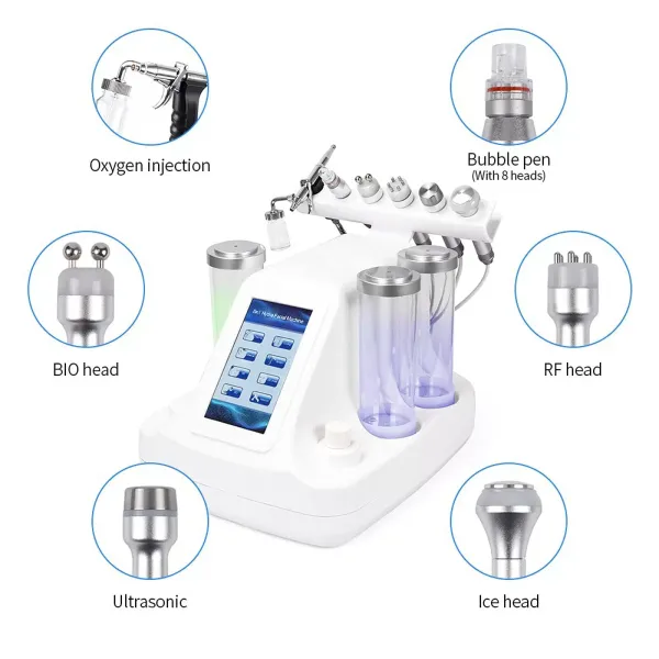 6 in 1 dermabrasieapparaat - Diepe reiniging - Bio RF - Dermabrasie - Moisturizer - Gezicht
