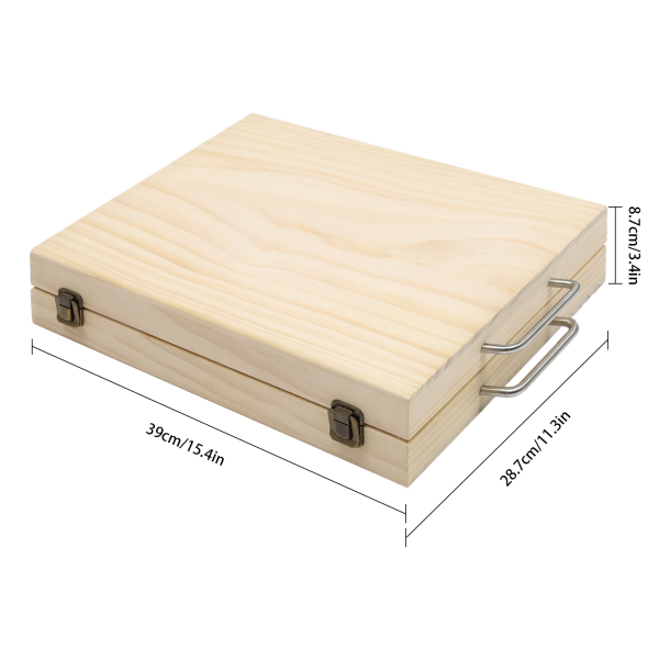 Draagbare houten displaybox voor essentiële oliën, gebruikt in huizen, slaapkamers, woonkamers en kantoren
