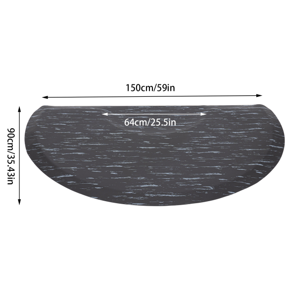 Vierkante kappersstoelmat, 3ft x 5ft, anti-vermoeidheid, 0,63 inch dik Vierkante kappersstoelmat, 3ft x 5ft, anti-vermoeidheid, 0,63 inch dik