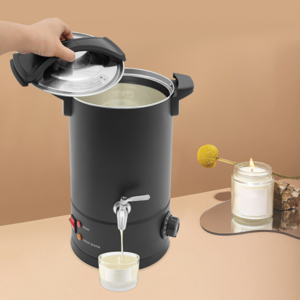 8L Wax Melter, Grote Wax Melter, Elektrische Wax Melt Kit kan worden gebruikt om te smelten zoals sojawas, paraffinewas, bijenwas - Zwart