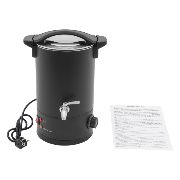 8L Wax Melter, Grote Wax Melter, Elektrische Wax Melt Kit kan worden gebruikt om te smelten zoals sojawas, paraffinewas, bijenwas - Zwart