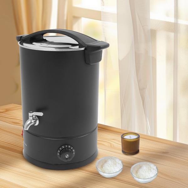 12L Wax Melter, Large Wax Melter, Electric Wax Melt Kit kan worden gebruikt om te smelten zoals sojawas, paraffinewas, bijenwas - zwart