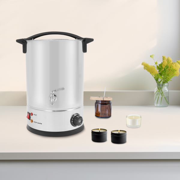 12L Wax Melter, Large Wax Melter, Electric Wax Melt Kit kan worden gebruikt om te smelten zoals sojawas, paraffinewas, bijenwas - zilver